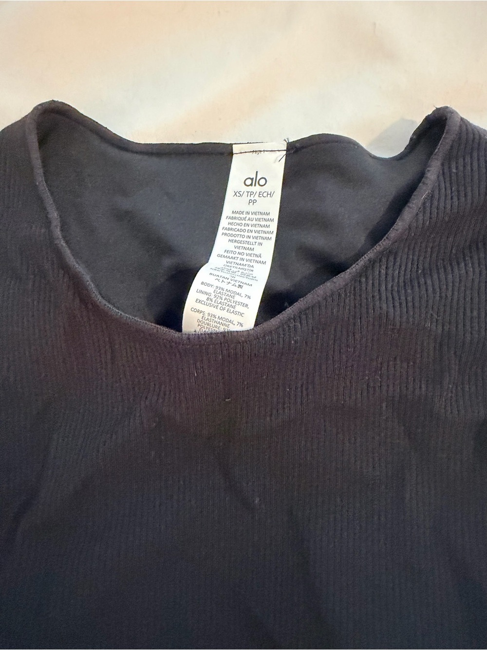 Alo Ribbed En Pointe Tank - Picture 4 of 4